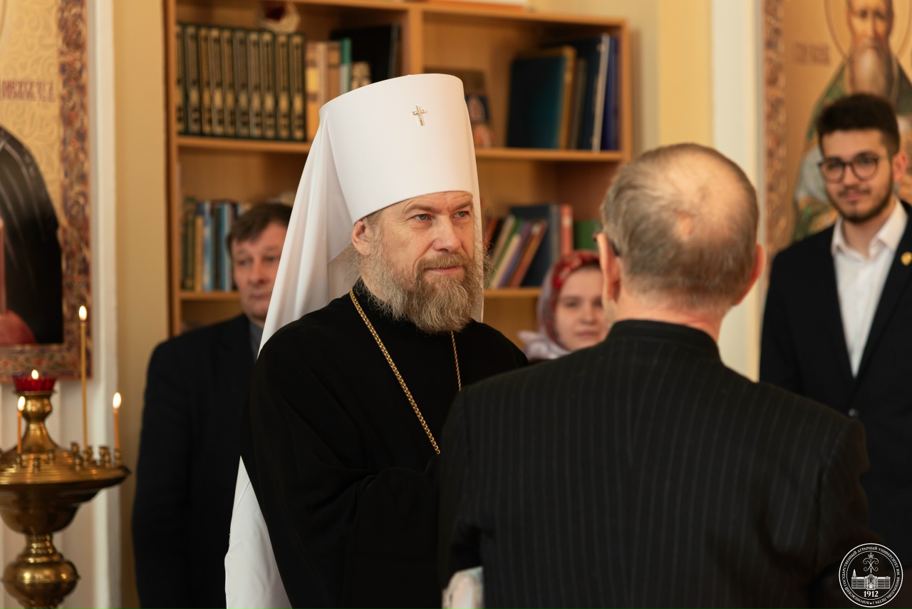 МИТРОПОЛИТ ВОРОНЕЖСКИЙ И ЛИСКИНСКИЙ ЛЕОНТИЙ ПОСЕТИЛ ВОРОНЕЖСКИЙ ГАУ