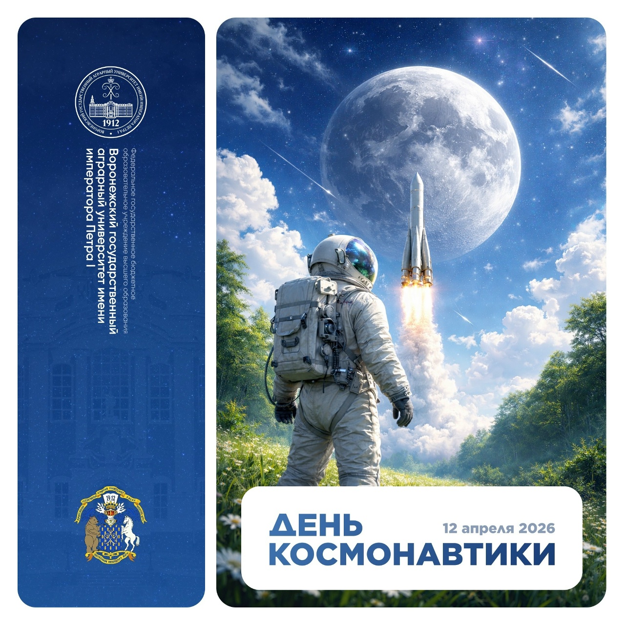 С ДНЁМ КОСМОНАВТИКИ, СТУДЕНТЫ, ПРЕПОДАВАТЕЛИ И СОТРУДНИКИ ВОРОНЕЖСКОГО ГАУ