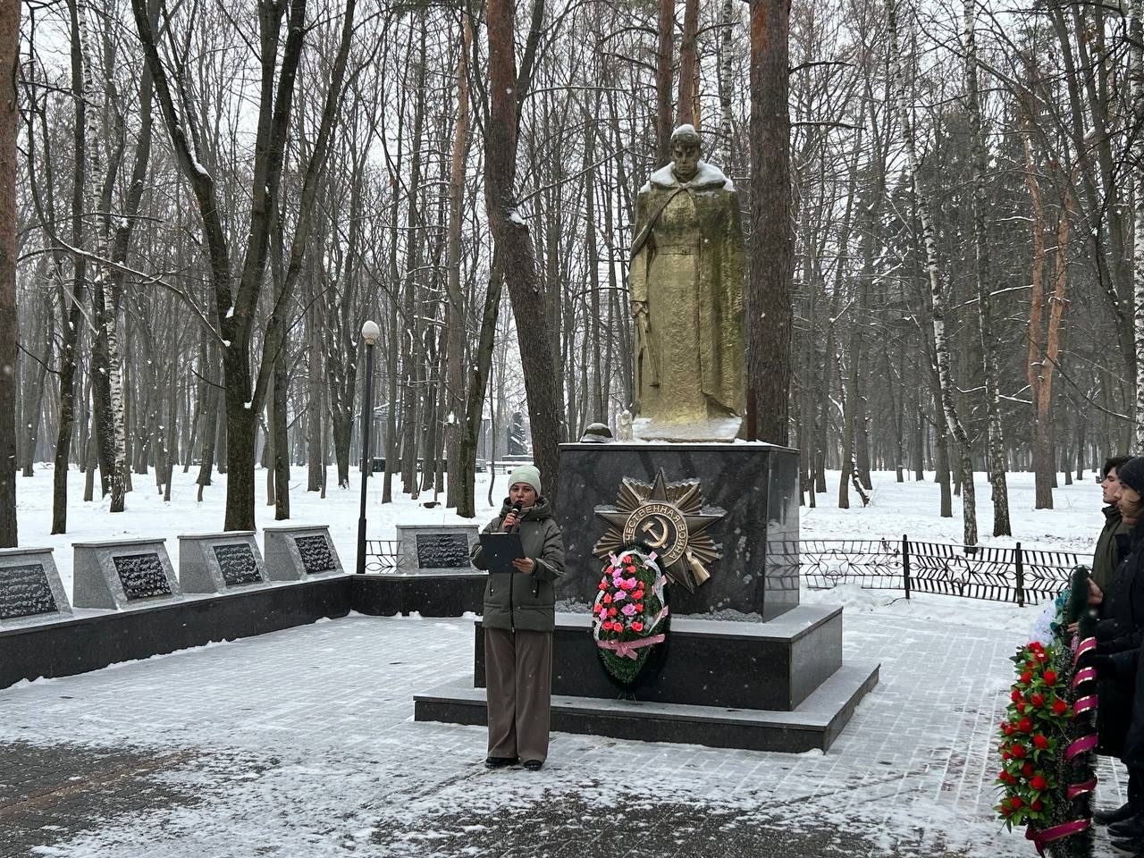 МИТИНГ, ПОСВЯЩЁННЫЙ 107-Й ГОДОВЩИНЕ КРАСНОЙ АРМИИ И ВОЕННО-МОРСКОГО ФЛОТА